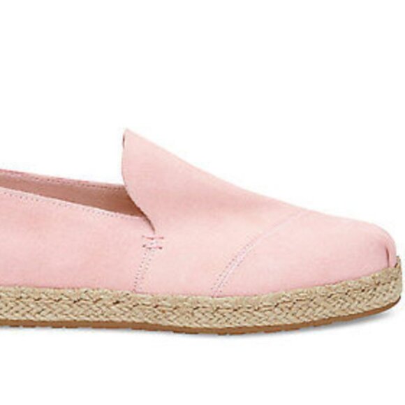 Toms Pink Suede Alpargata Espadrille 7 - Picture 1 of 10
